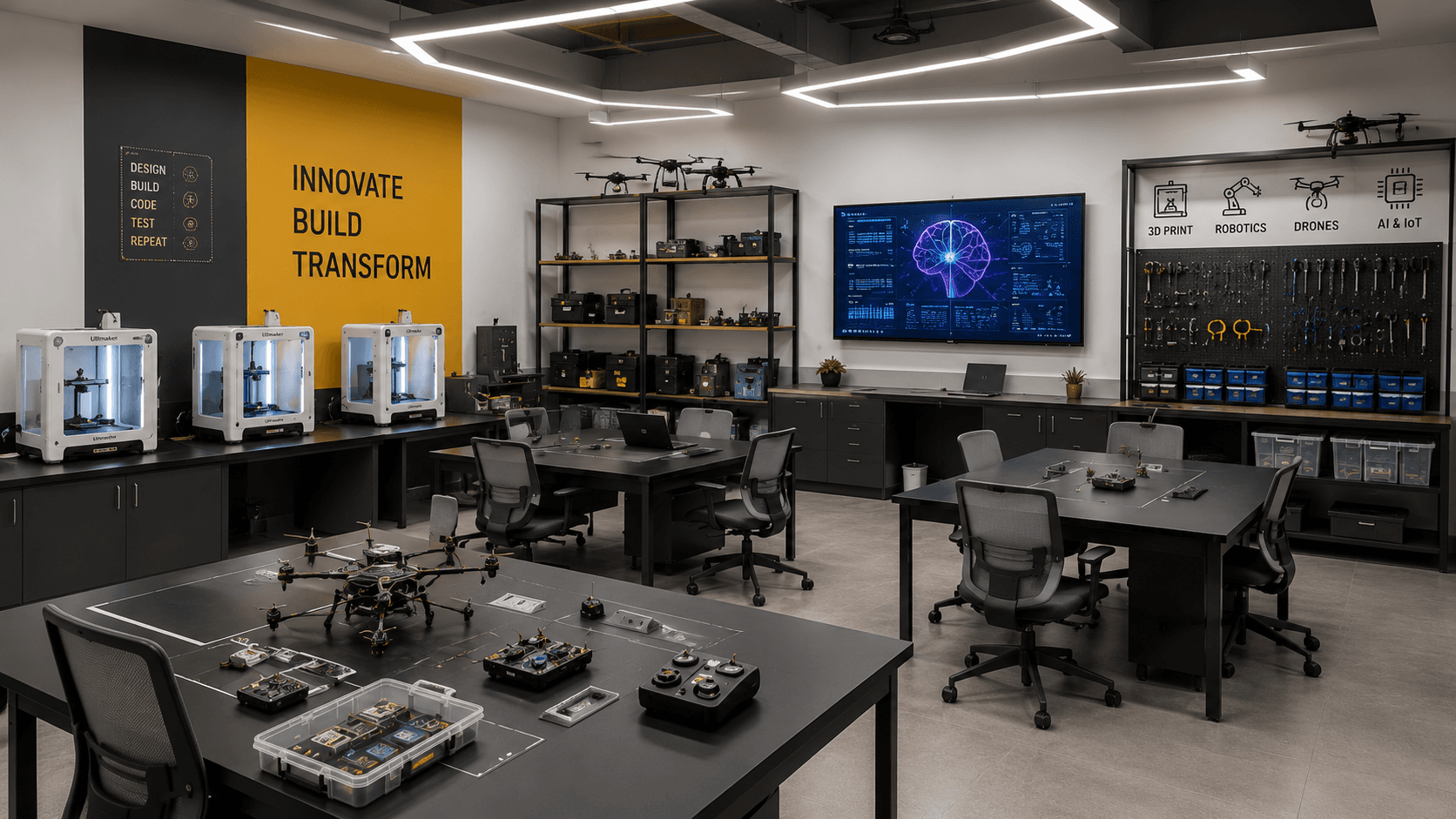 AI, IoT, Robotics & Drone Arenas